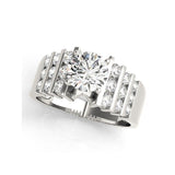 New Big Luxury 1 Carat Sona Diamond Ring Set - Rings Universe