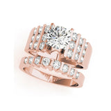 New Big Luxury 1 Carat Sona Diamond Ring Set - Rings Universe