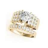 New Big Luxury 1 Carat Sona Diamond Ring Set - Rings Universe