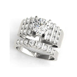 New Big Luxury 1 Carat Sona Diamond Ring Set - Rings Universe