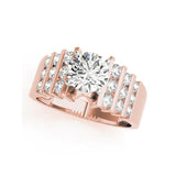 New Big Luxury 1 Carat Sona Diamond Ring Set - Rings Universe