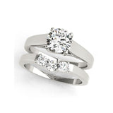 BEST SELLER 1 Carat Round Sona Diamond Fine Ring Set - Rings Universe