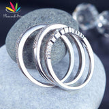 Spectacular 3-Piece Art Deco Vintage Z Diamond Ring Set - Rings Universe