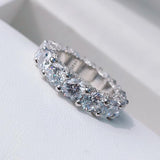 Classy Oval Cut Moissanite Diamonds Luxury Ring - Rings Universe