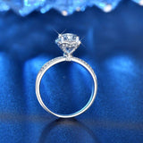 Excellent Cut VVS1 Diamond D Color 1 ct Moissanite Ring - Rings Universe