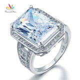 Impressive 8.5 Carat Princess Cut Z Diamond Ring - Rings Universe