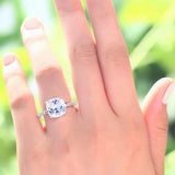 Delightful 5 Carat Cushion Cut Z Diamond Luxury Ring - Rings Universe