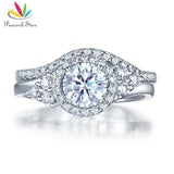 Vintage Luxury Art Deco 1 Carat Z Diamond Ring Set - Rings Universe