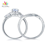 Vintage Luxury Art Deco 1 Carat Z Diamond Ring Set - Rings Universe