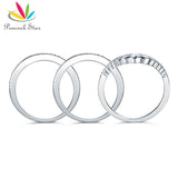 Spectacular 3-Piece Art Deco Vintage Z Diamond Ring Set - Rings Universe