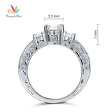 Vintage High Quality 2 Carat Oval Cut Z Diamond Ring - Rings Universe