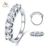 Wonderful 1.75 Carat Seven Stone Silver Wedding Ring - Rings Universe
