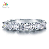 Wonderful 1.75 Carat Seven Stone Silver Wedding Ring - Rings Universe