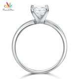 Lovely Classic Solitaire 1 Ct Princess Cut Z Diamond Ring - Rings Universe