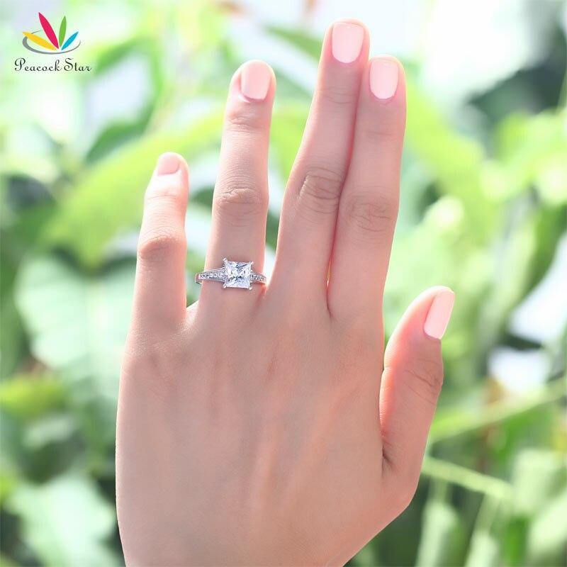 Excellent Luxury 1.5 Ct Princess Cut Z Diamond Ring Rings Universe