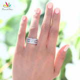 Impressive 2 Carat Round Cut 3-Pcs Z Diamond Ring Set - Rings Universe