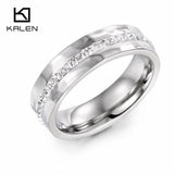 Gold  and Silver Color Couples Promise Crystal Rings - Rings Universe