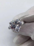 Vintage Unique Heart Bridal Wedding Engagement Ring - Rings Universe