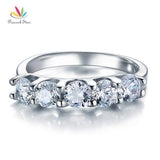 Gorgeous 1.25 Carat Lab Diamond Five 5 Stone Wedding Ring - Rings Universe