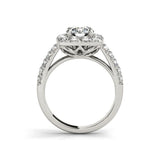 Magnificent 1 Carat Sona Diamond Round Cut Ring Sets - Rings Universe