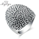 Trendy Black Retro Vintage Theatrical Design Big Ring - Rings Universe