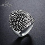 Trendy Black Retro Vintage Theatrical Design Big Ring - Rings Universe
