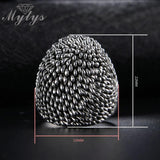 Trendy Black Retro Vintage Theatrical Design Big Ring - Rings Universe