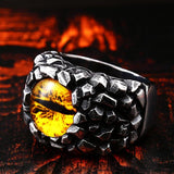Best Selling Dragon Eye Charm Men's Ring - ringsuniverse