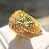Luxury Fashion Cubic Zirconia Lion Finger Ring - ringsuniverse