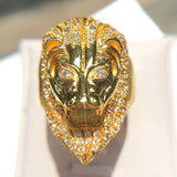 Luxury Fashion Cubic Zirconia Lion Finger Ring - ringsuniverse