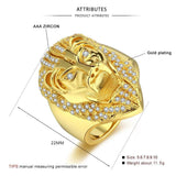 Luxury Fashion Cubic Zirconia Lion Finger Ring - ringsuniverse
