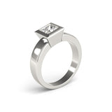 Square Cut Elegant Simulated Diamond Engagement Wedding Ring - Rings Universe