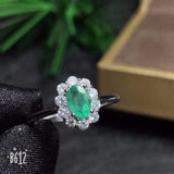 Our Best Selling Natural Emerald Silver Ring - ringsuniverse