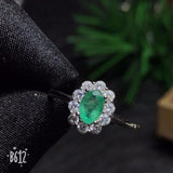 Our Best Selling Natural Emerald Silver Ring - ringsuniverse