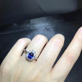 Our Best Selling Solid Silver Natural Sapphire Ring - ringsuniverse