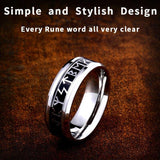 Antique Viking Norse Rune Punk Ring - ringsuniverse