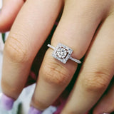 1 Carat AAA+ Cubic Zirconia Diamonds for Women Promise Engagement Promise Ring - ringsuniverse